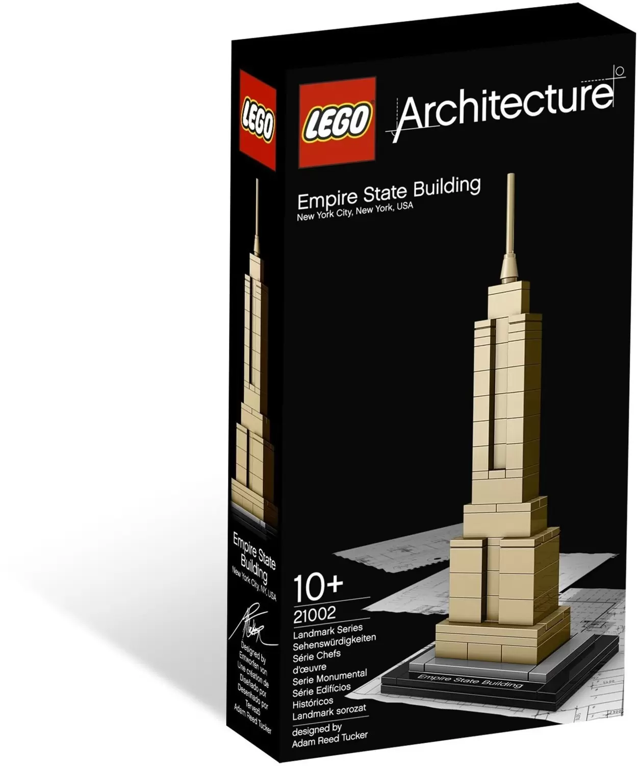 Penelope inden for solopgang Empire State Building - LEGO Architecture set 21002