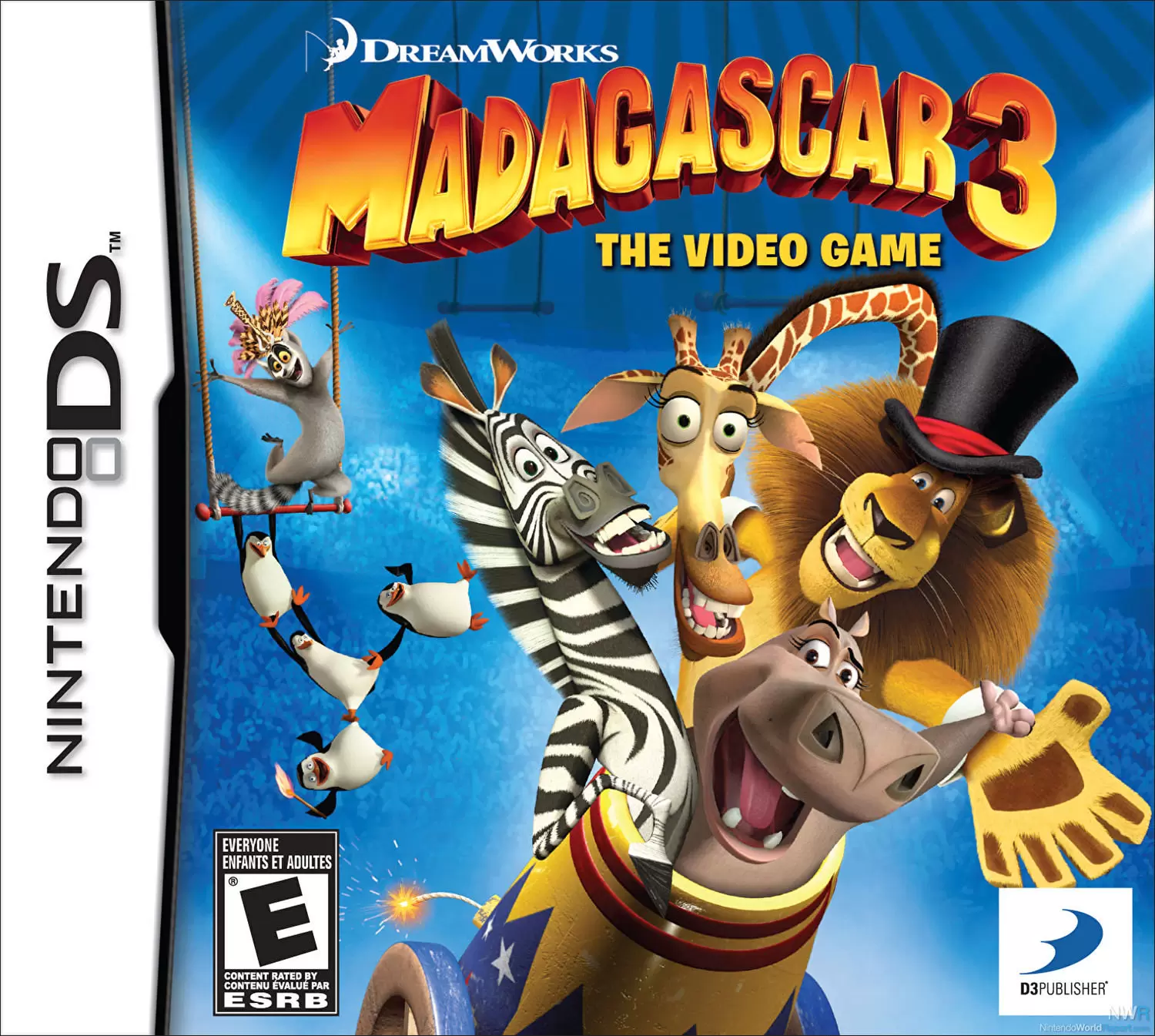 Jeux Nintendo DS - Madagascar 3: The Video Game