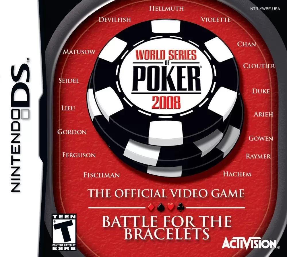 Jeux Nintendo DS - World Series of Poker 2008: Battle for the Bracelets