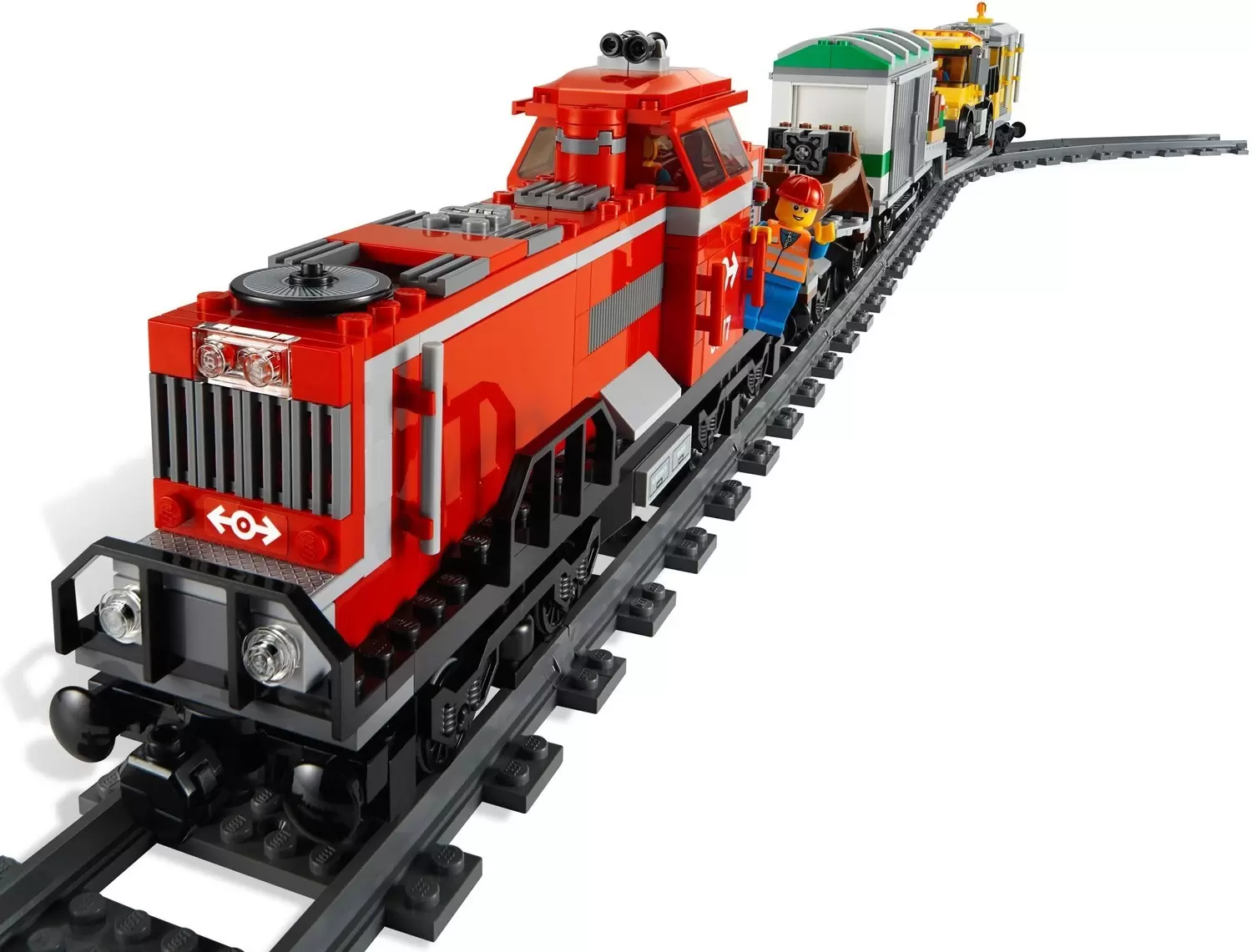Red Cargo Train - LEGO CITY 3677