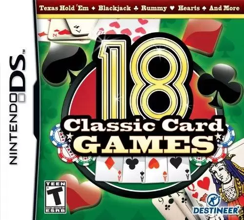 Nintendo DS Games - 18 Classic Card Games