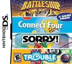 Nintendo DS Games - Battleship/Connect Four/Sorry!/Trouble
