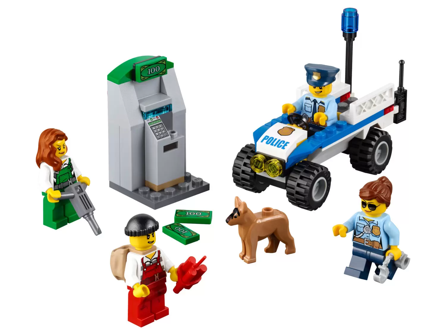 Lego figurine city Policier sous couverture elite officier cty360 60006 60008 