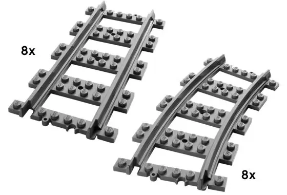 LEGO CITY - Straight and Curved Rails