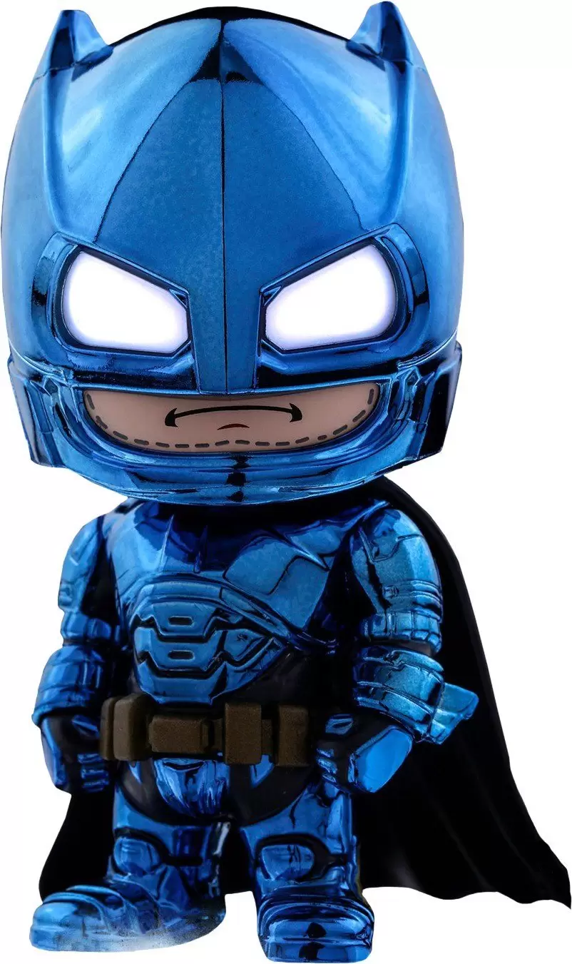 Cosbaby Figures - Armored Batman Blue Chrome Version