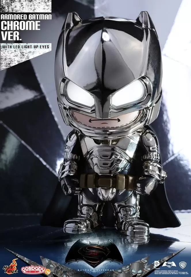 Cosbaby Figures - Armored Batman Chrome Version