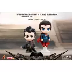 Knightmare Batman Unmasked Version And Flying Superman