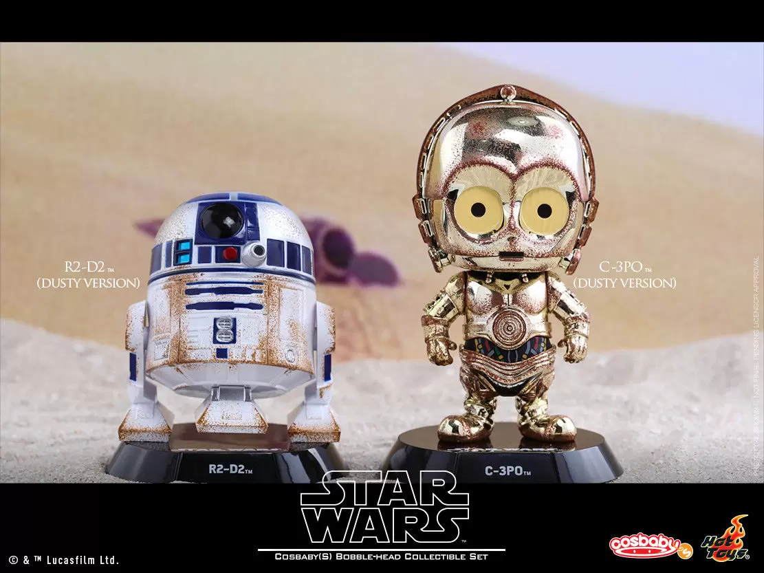 Cosbaby Figures - R2D2 And C3PO Dusty Version