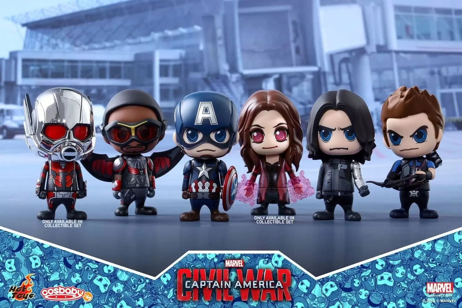Cosbaby Figures - Team Captain America 6 Pack