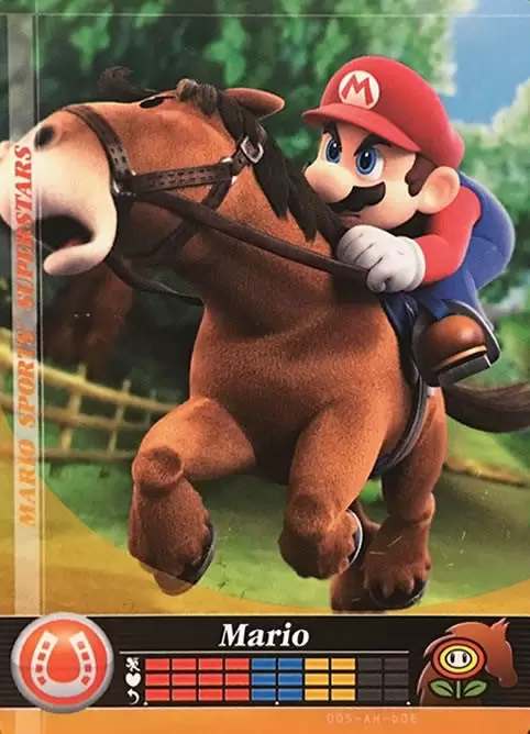 Mario Sports Superstars Cards - Amiibo - Mario (Horse Racing)