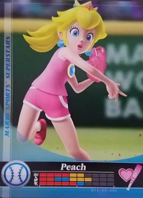Cartes Mario Sports Superstars - Amiibo - Peach (Baseball)