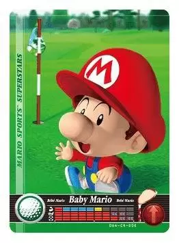 Cartes Mario Sports Superstars - Amiibo - Bébé Mario (Golf)