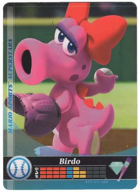 Cartes Mario Sports Superstars - Amiibo - Birdo (Baseball)