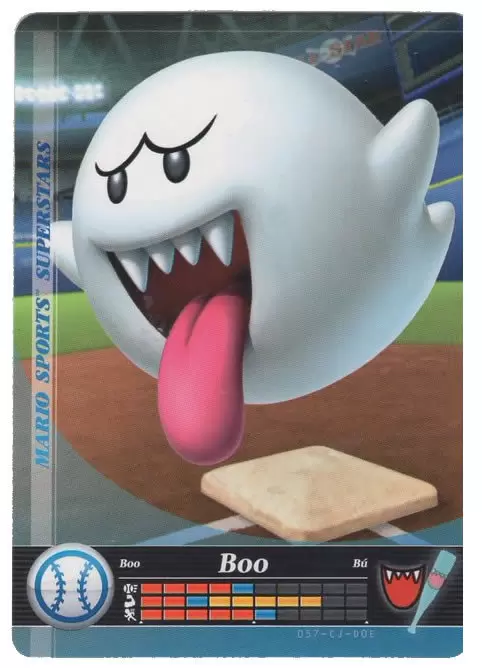 Mario Sports Superstars Cards - Amiibo - Boo (Baseball)