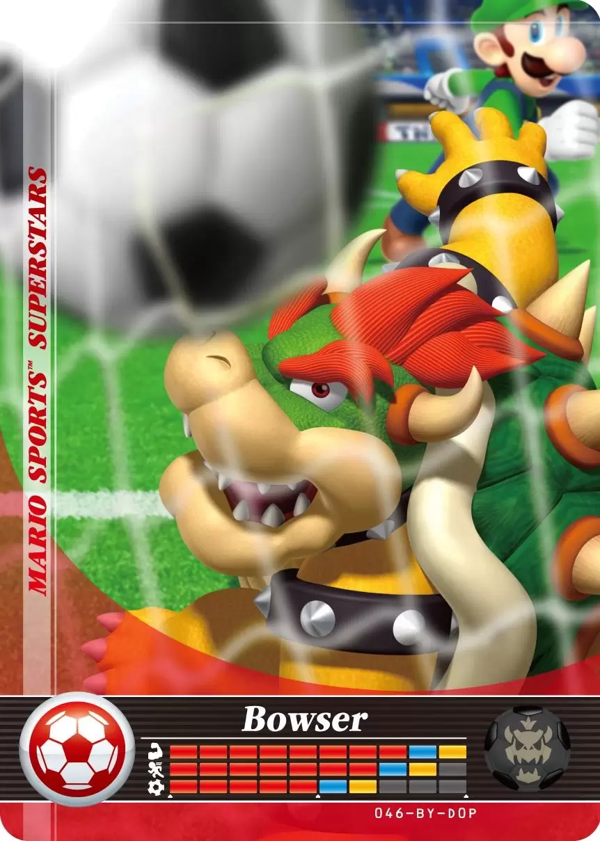 Mario Sports Superstars Cards - Amiibo - Bowser (Soccer)