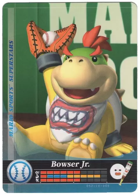 Mario Sports Superstars Cards - Amiibo - Bowser Jr. (Baseball)
