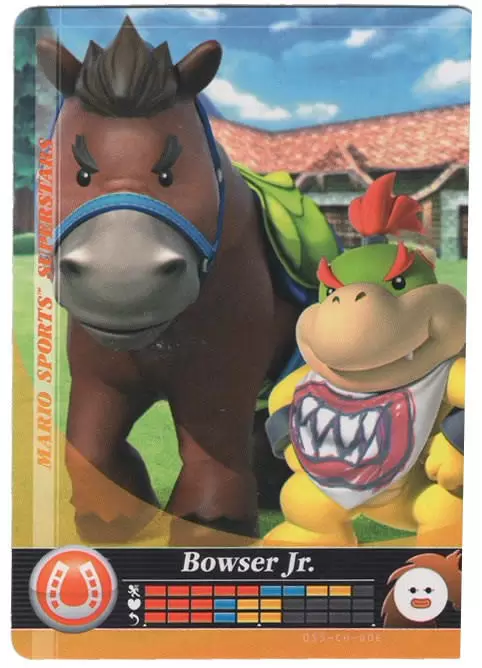 Mario Sports Superstars Cards - Amiibo - Bowser Jr. (Horse Racing)