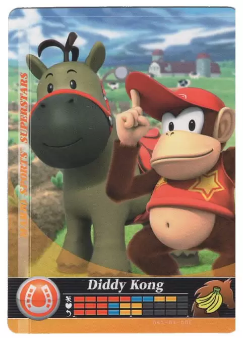 Mario Sports Superstars Cards - Amiibo - Diddy Kong (Horse racing)