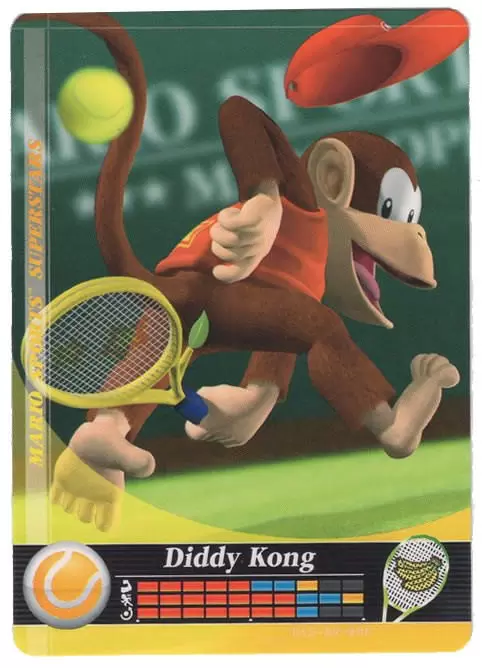 Cartes Mario Sports Superstars - Amiibo - Diddy Kong (Tennis)