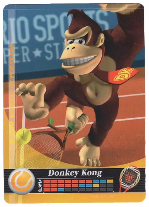 Cartes Mario Sports Superstars - Amiibo - Donkey Kong (Tennis)