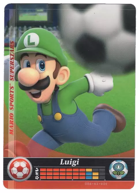 Cartes Mario Sports Superstars - Amiibo - Luigi (Soccer)
