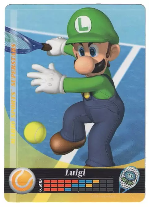 Mario Sports Superstars Cards - Amiibo - Luigi (Tennis)