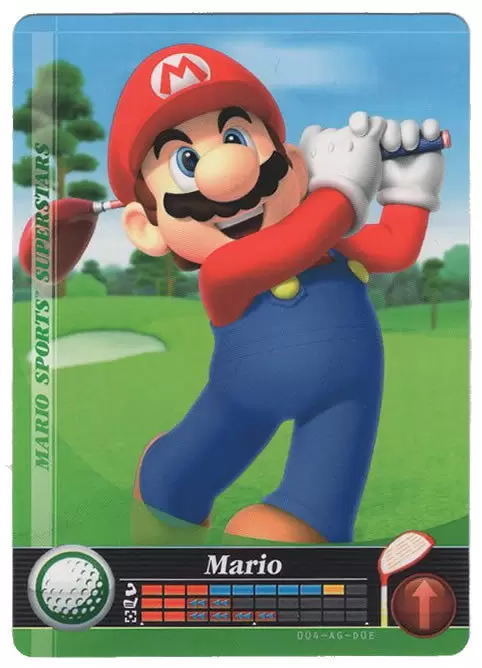 Mario Sports Superstars Cards - Amiibo - Mario (Golf)
