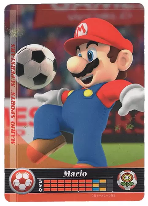 Mario Sports Superstars Cards - Amiibo - Mario (Soccer)