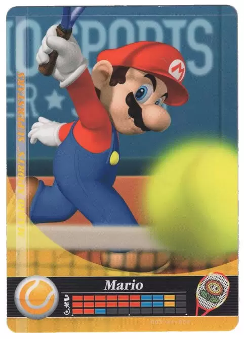 Mario Sports Superstars Cards - Amiibo - Mario (Tennis)