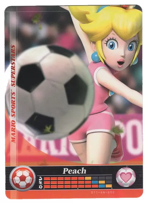 Cartes Mario Sports Superstars - Amiibo - Peach (Soccer)