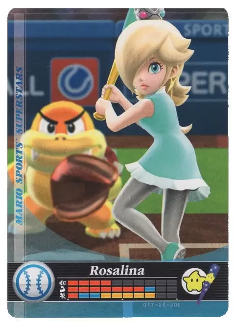 Cartes Mario Sports Superstars - Amiibo - Rosalina (Baseball)