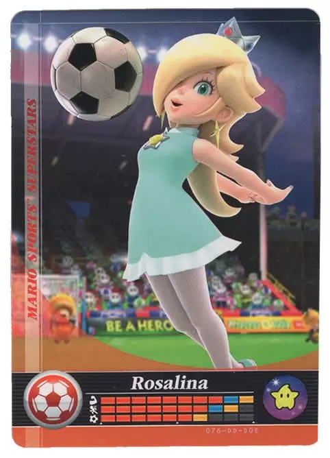 Cartes Mario Sports Superstars - Amiibo - Rosalina (Soccer)