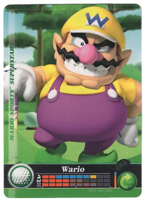 Mario Sports Superstars Cards - Amiibo - Wario (Golf)