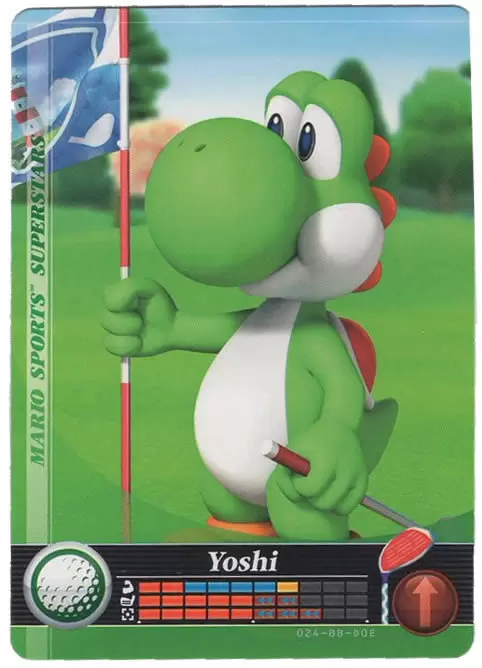 Mario Sports Superstars Cards - Amiibo - Yoshi (Golf)