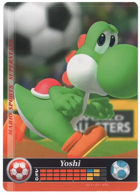 Mario Sports Superstars Cards - Amiibo - Yoshi (Soccer)
