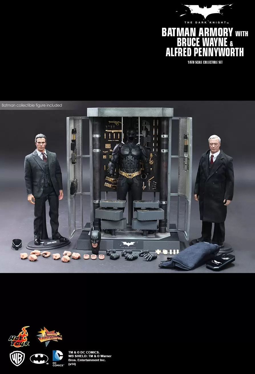 Movie Masterpiece Series - Batman Armory with Bruce Wayne and Alfred Pennyworth
