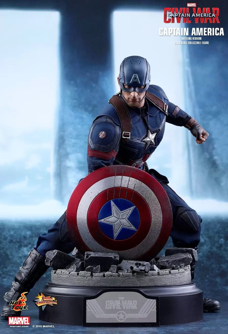 Movie Masterpiece Series - Captain America (Battling Version)