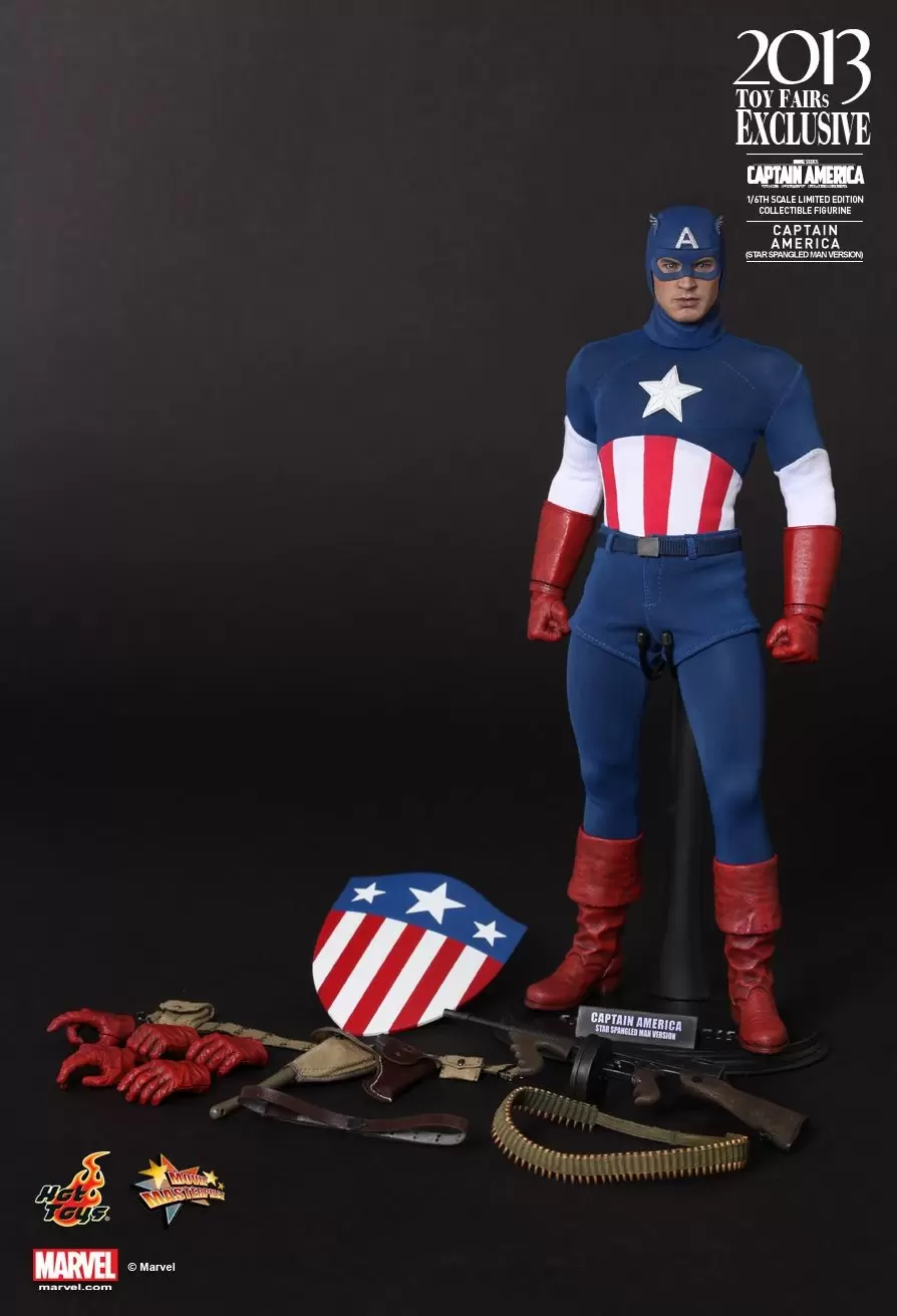 Movie Masterpiece Series - Captain America (Star Spangled Man Version)