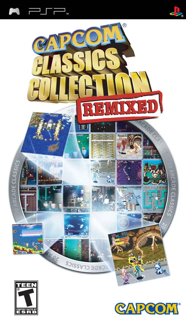 PSP Games - Capcom Classics Collection Remixed