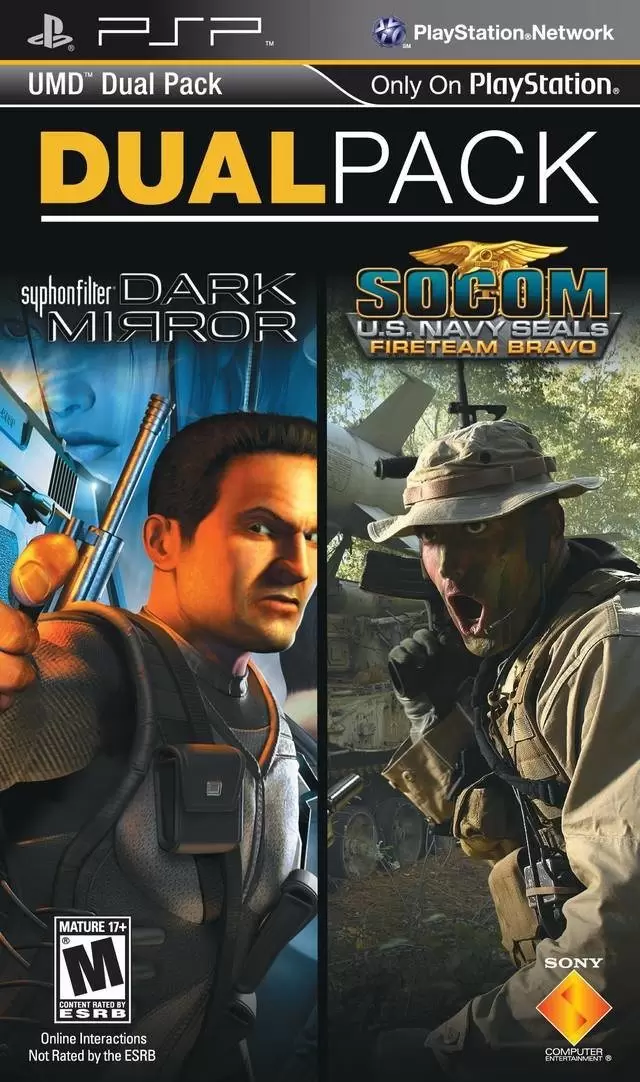 Jeux PSP - Syphon Filter: Dark Mirror\\SOCOM: Fire Team Bravo Dual Pack