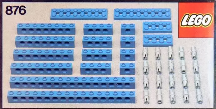 LEGO Technic - Blue Beams with Connector Pegs