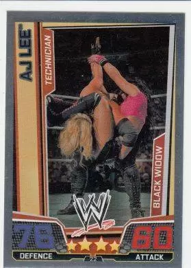 WWE Slam Attax Superstars Trading Cards - A J Lee