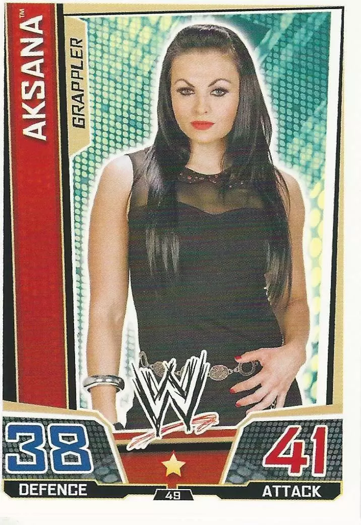 WWE Slam Attax Superstars Trading Cards - Aksana