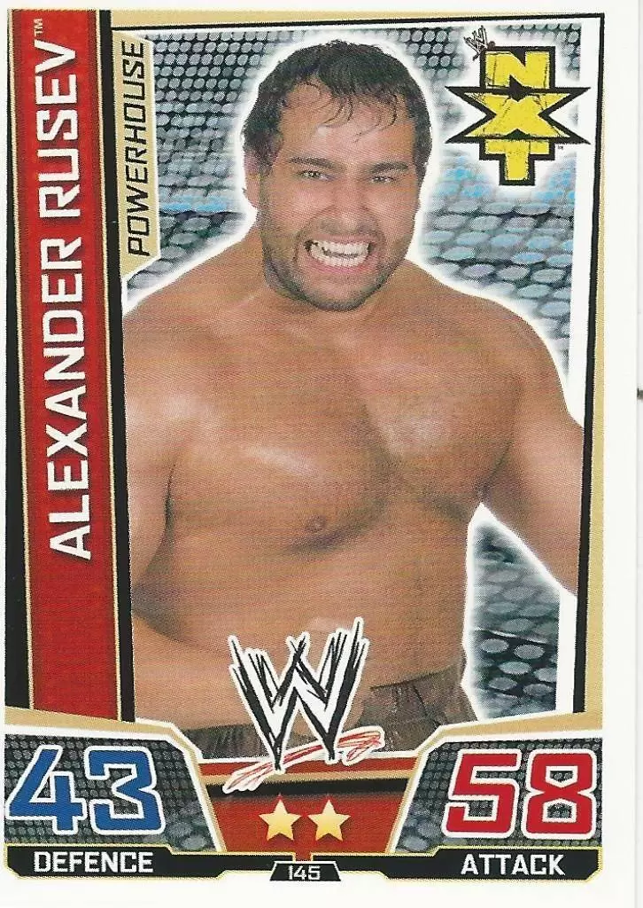 WWE Slam Attax Superstars Trading Cards - Alexander Rusev