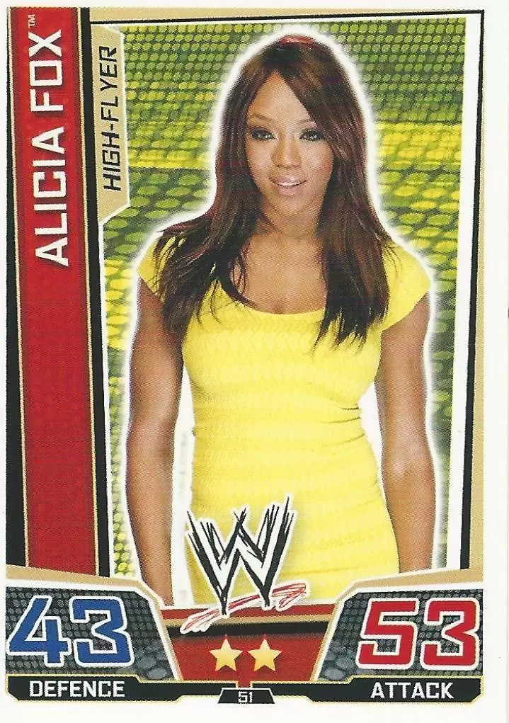 WWE Slam Attax Superstars Trading Cards - Alicia Fox