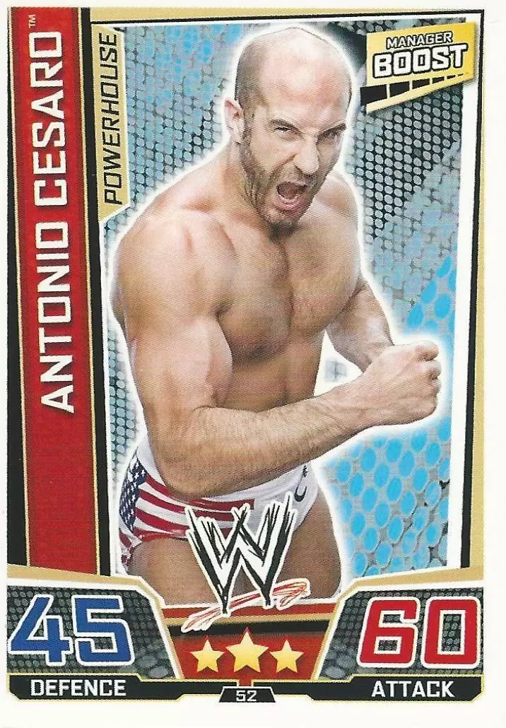 WWE Slam Attax Superstars Trading Cards - Antonio Cesaro