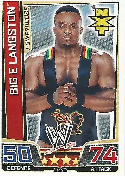 WWE Slam Attax Superstars Trading Cards - Big E Langston