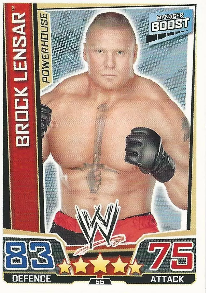 WWE Slam Attax Superstars Trading Cards - Brock Lesnar