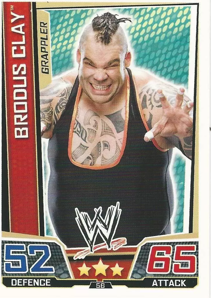 WWE Slam Attax Superstars Trading Cards - Brodus Clay