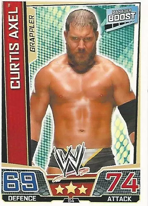 WWE Slam Attax Superstars Trading Cards - Curtis Axel